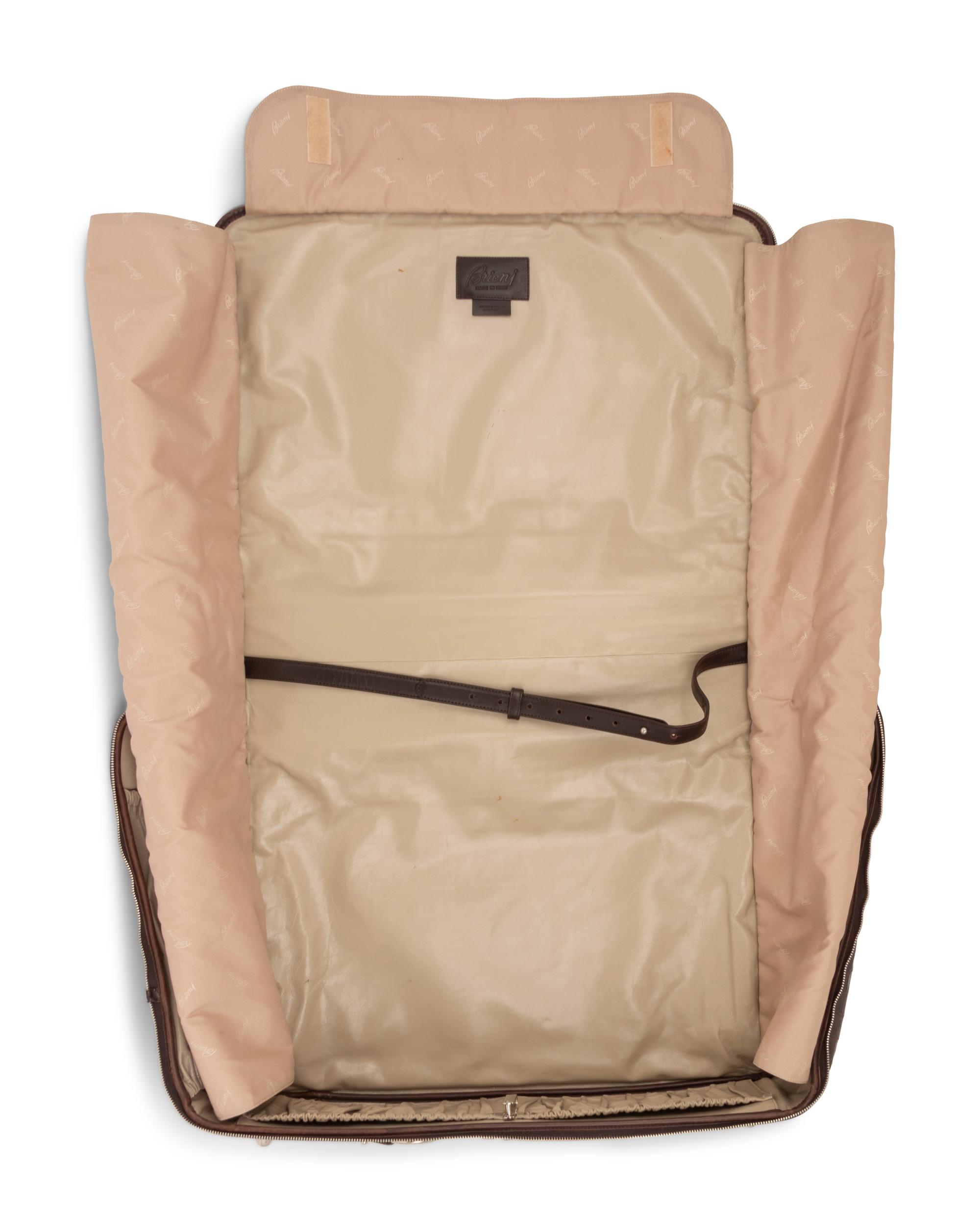 Brioni Brown Alligator Garment Bag,