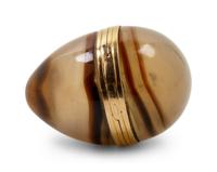 A Russian Gold and Agate Bomboniere