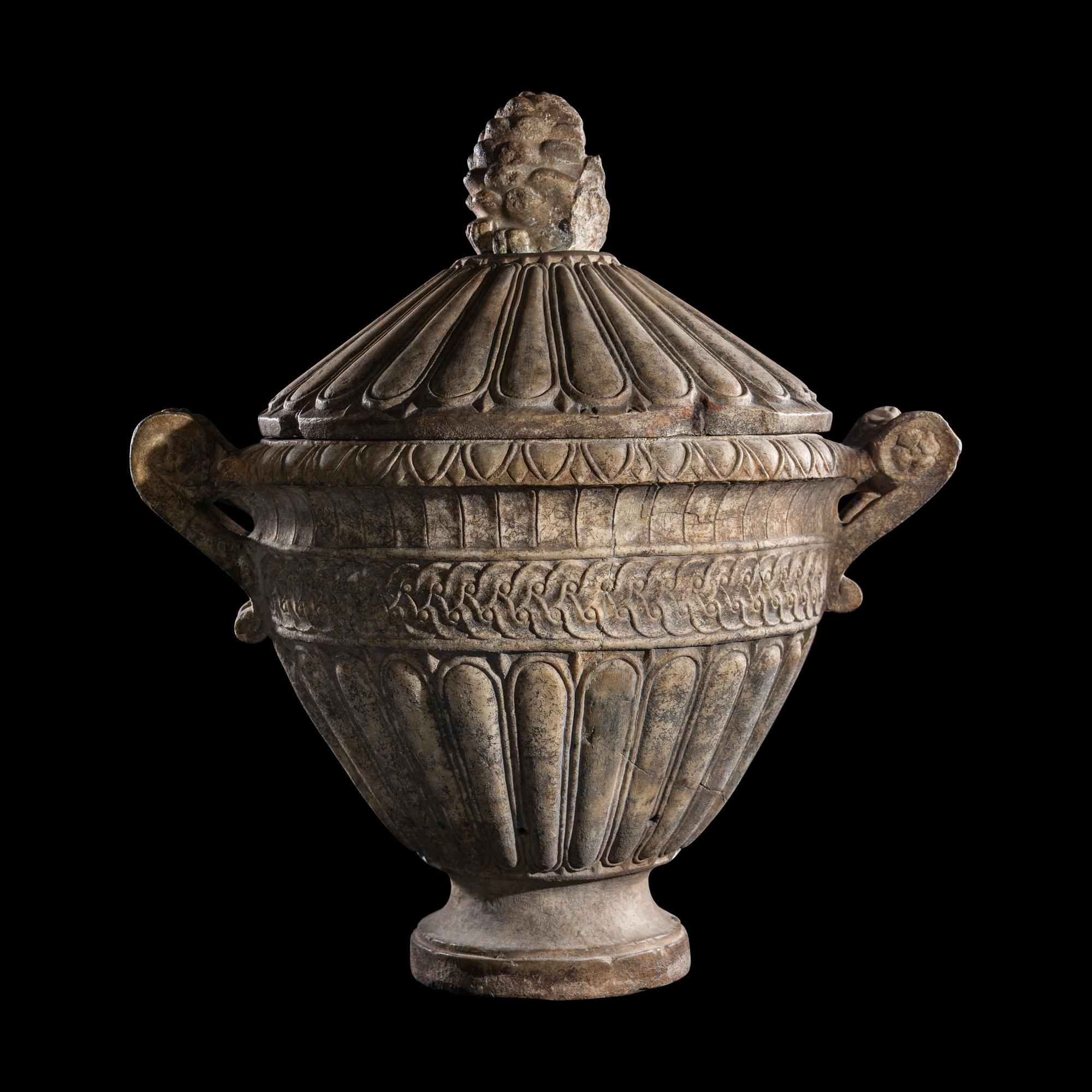 A Roman Marble Cinerary Urn
