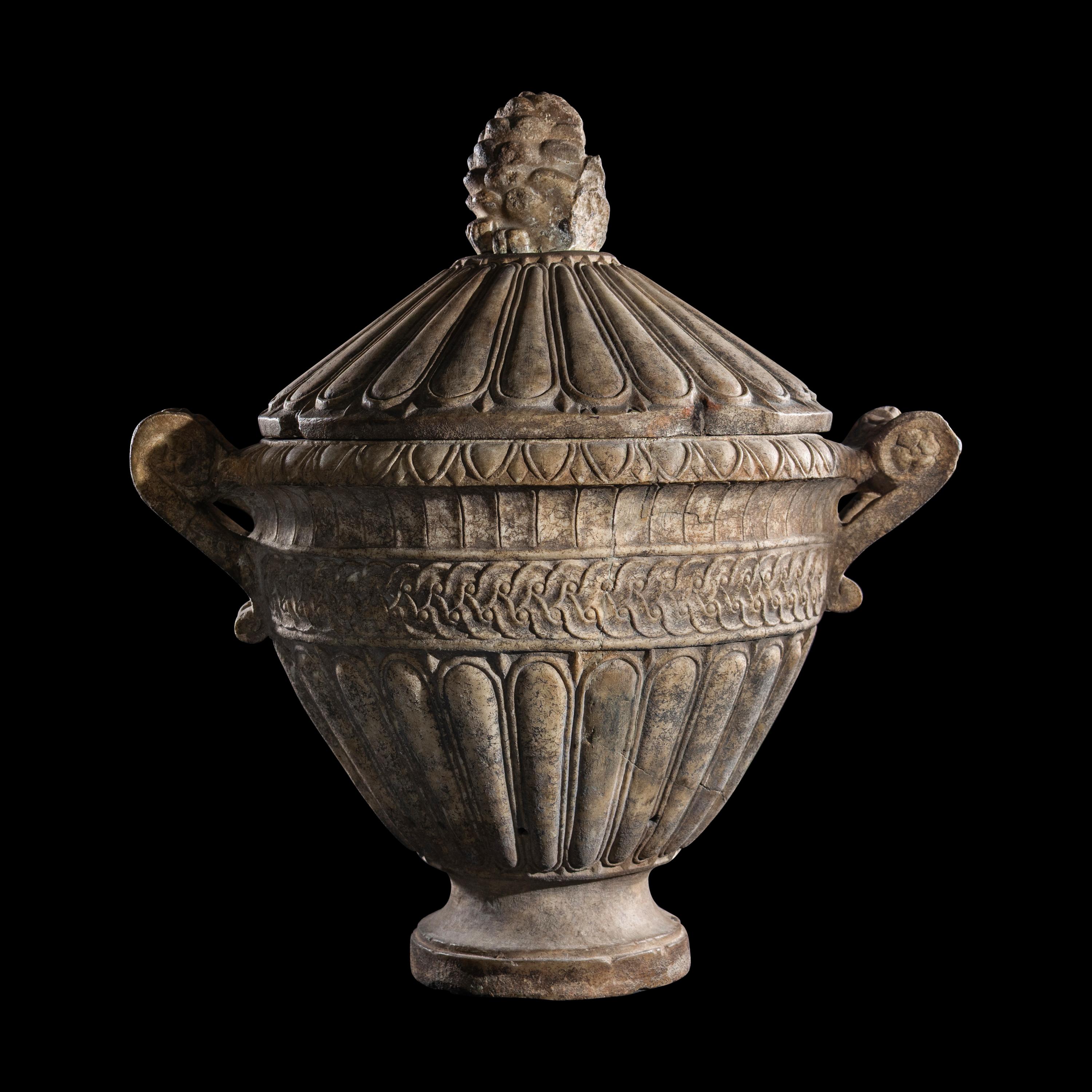 A Roman Marble Cinerary Urn