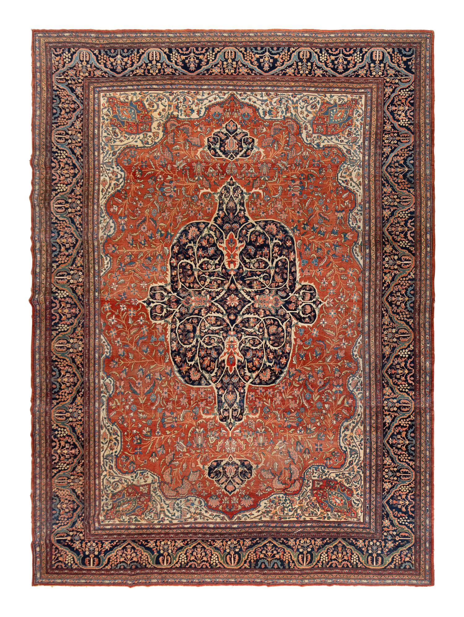 A Feraghan Sarouk Wool Rug