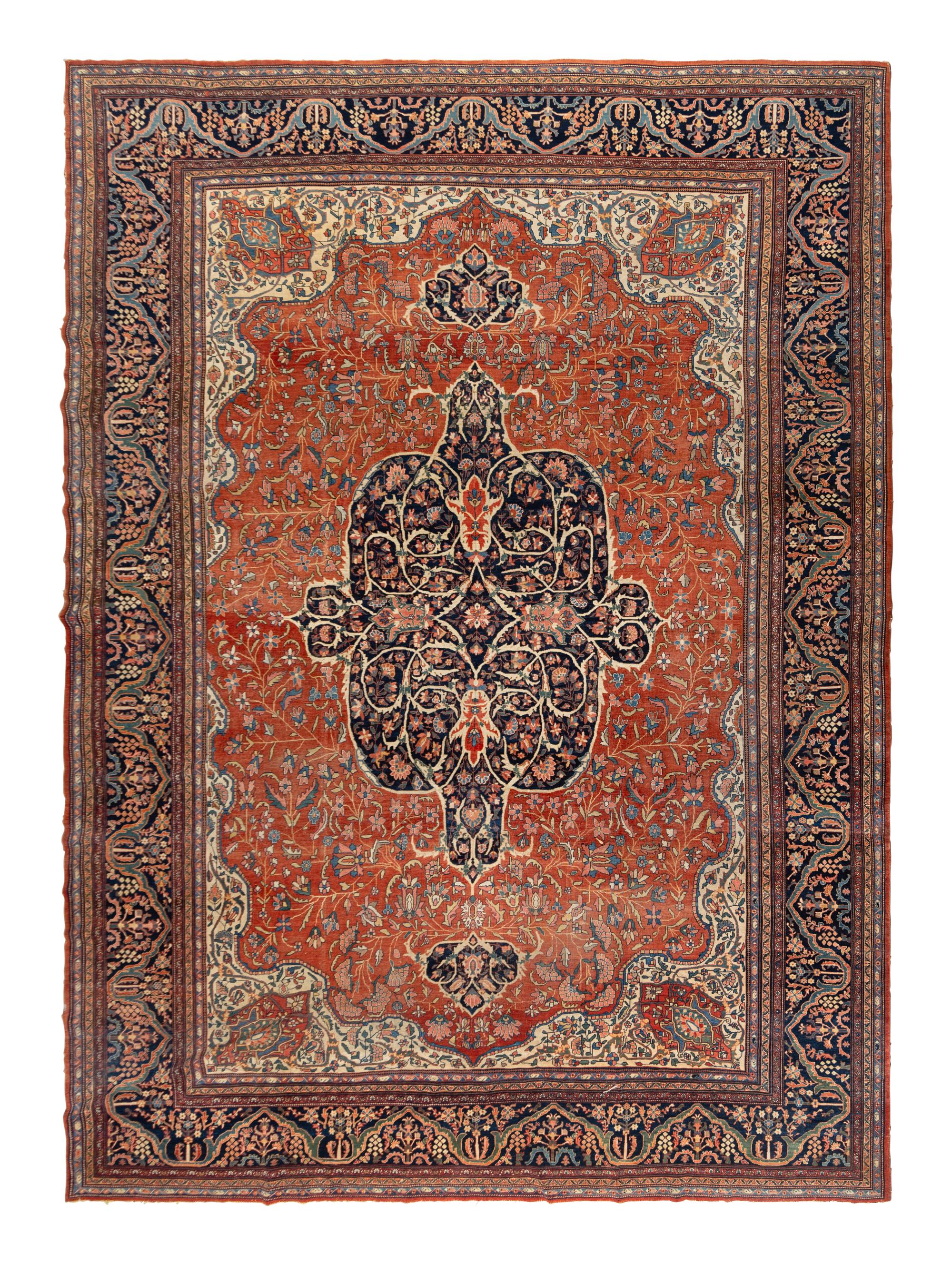 A Feraghan Sarouk Wool Rug