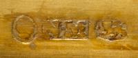 A William IV Silver Vinaigrette, Nathaniel Mills, Birmingham, 1840, having an engine turned case centered by a rectangular monogrammed