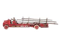 Two Cast Iron Fire Engine Toys