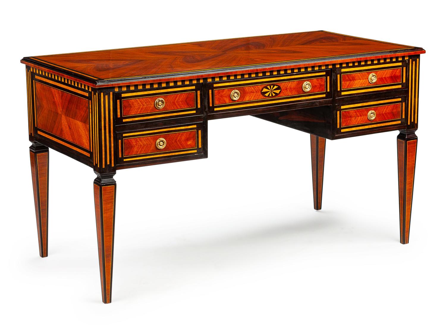 A Pair of French Neoclassical Style Parcel Gilt Iron and Tôle Jardinières