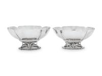 A Pair of American Arts & Crafts Silver Sugar Bowls