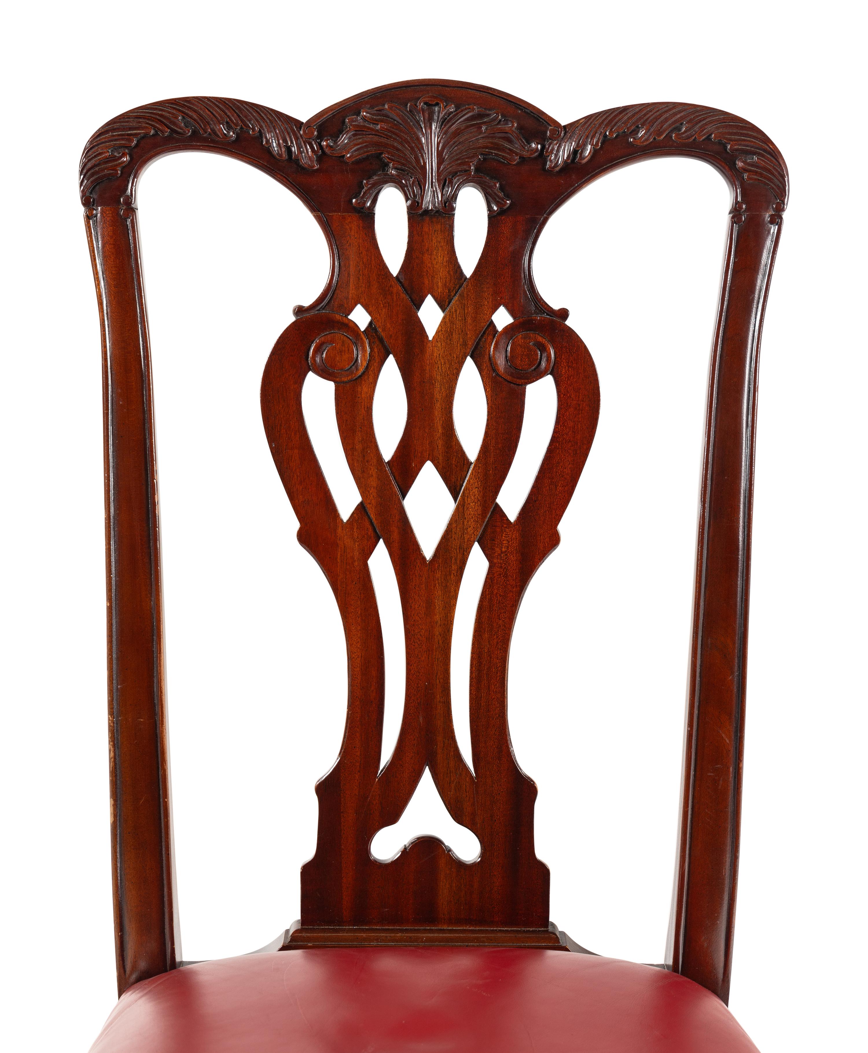 A Maitland-Smith Georgian Style Mahogany Side Chair