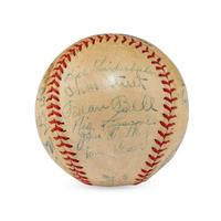 A 1937 St. Louis Browns Team Signed Autograph Baseball