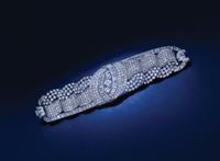 An Impressive Art Deco Platinum and Diamond Bracelet, Maujard of Paris, 1936,