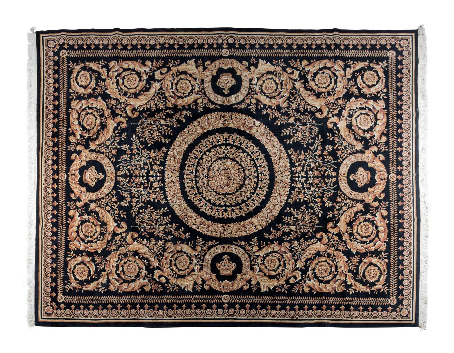 A Versace Patterned Rug