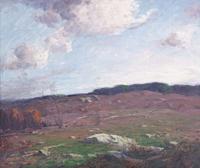 George Matthew Bruestle (American, 1872-1939) - Brown Hillside