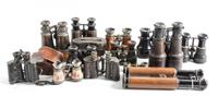 A Collection of Field Binoculars Length of longest 10 1/2 inches. — 19TH CENTURY AND LATER