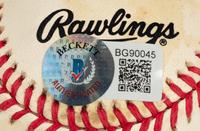 An Ernie Banks Signed Autograph Baseball (Beckett Authentication Services BAS Certified),