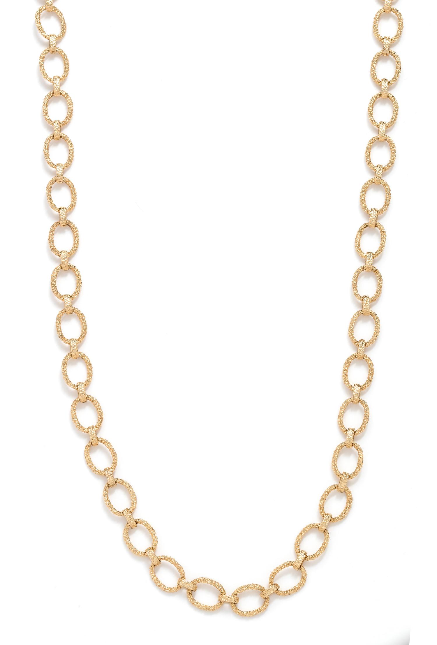 YELLOW GOLD LONGCHAIN NECKLACE