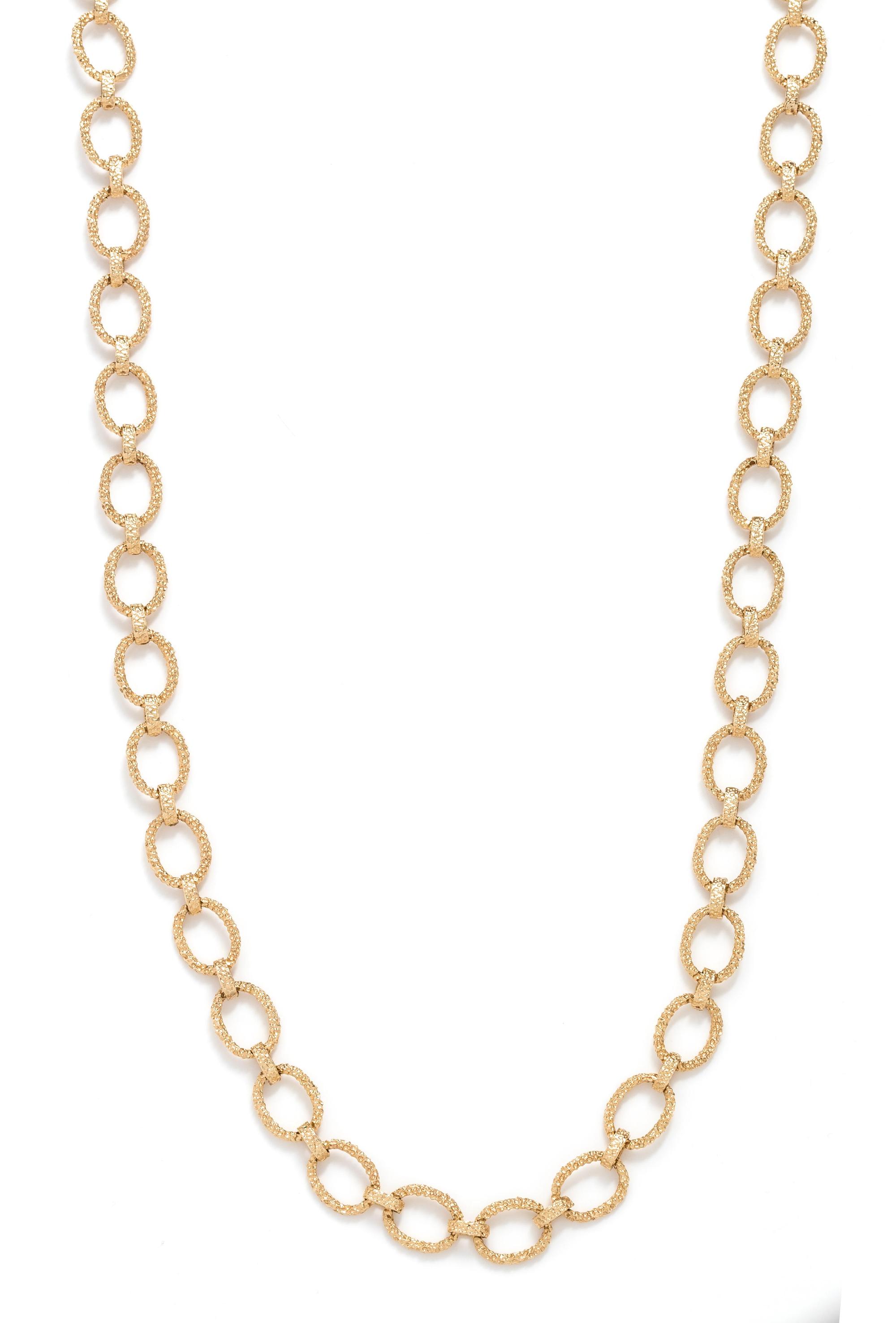 YELLOW GOLD LONGCHAIN NECKLACE