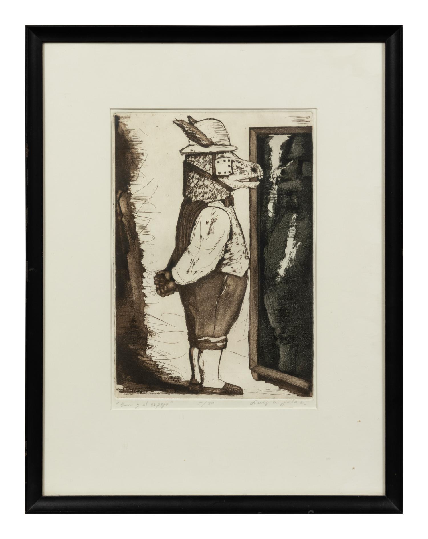 A group of three 20th Century prints (by Aubrey Schwartz and two signed illegibly)