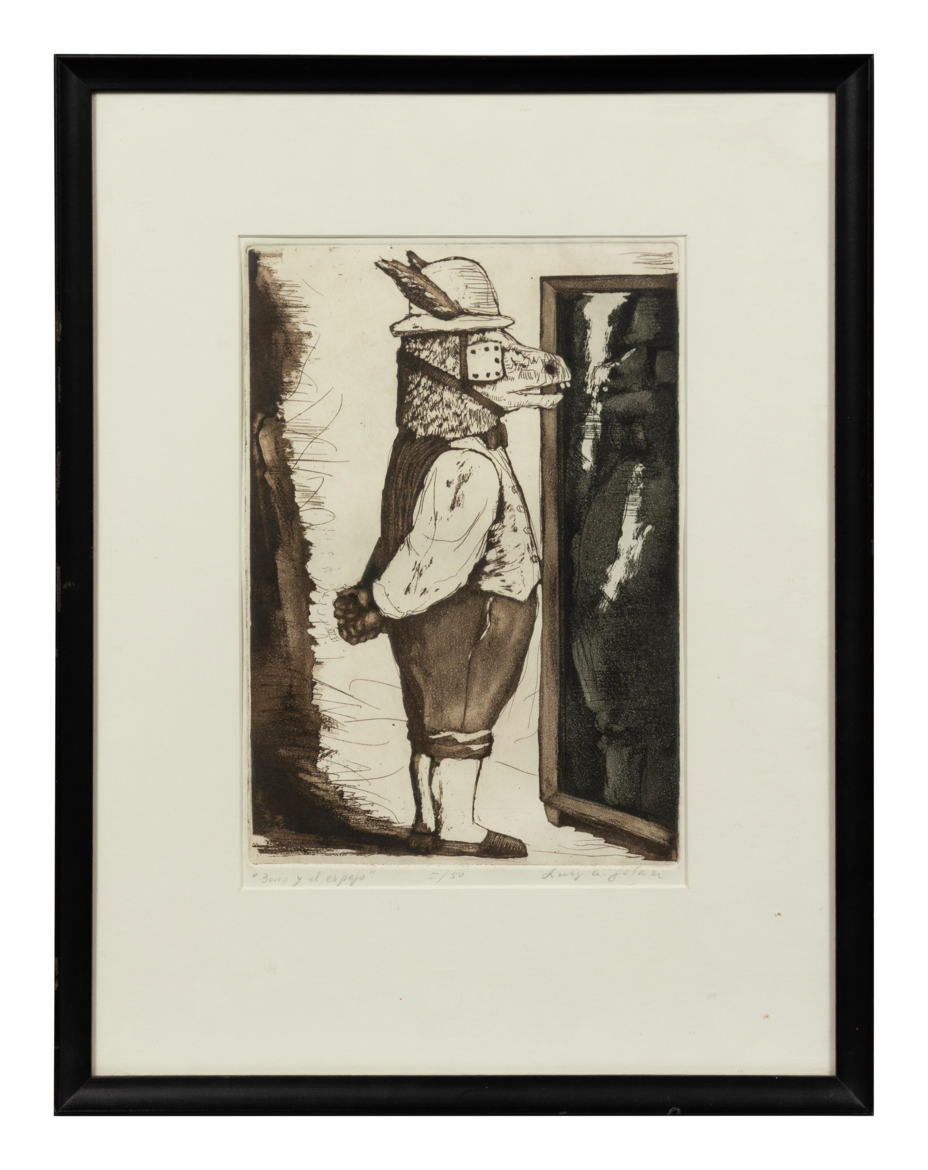 A group of three 20th Century prints (by Aubrey Schwartz and two signed illegibly)