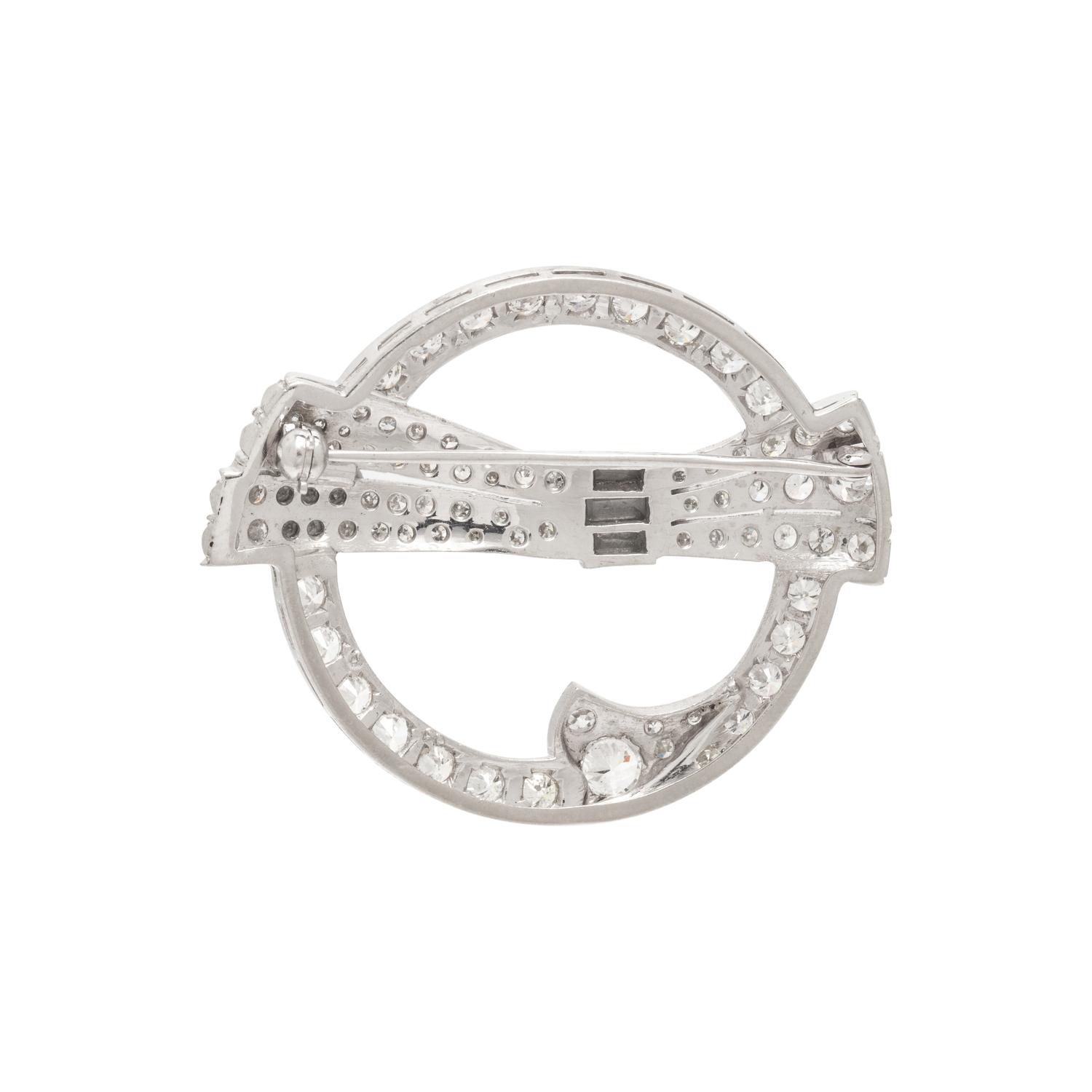 DIAMOND CIRCLE BROOCH