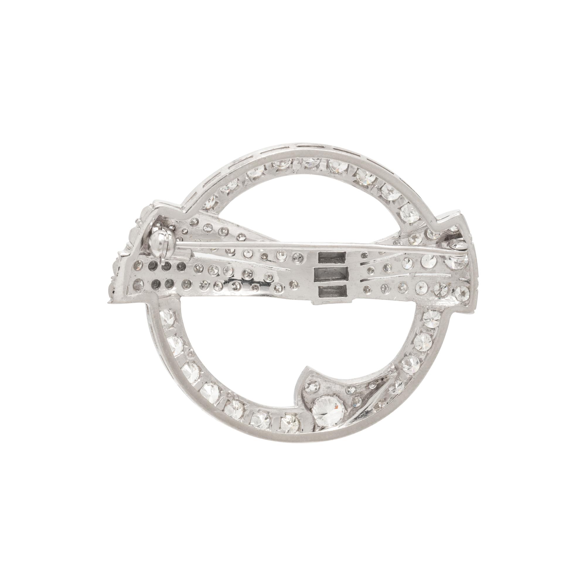 DIAMOND CIRCLE BROOCH