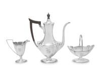 An American Silver Three-Piece Coffee Service