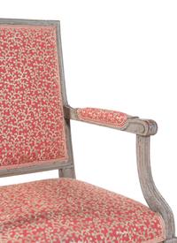 A Louis XVI Grey-Painted Fauteuil