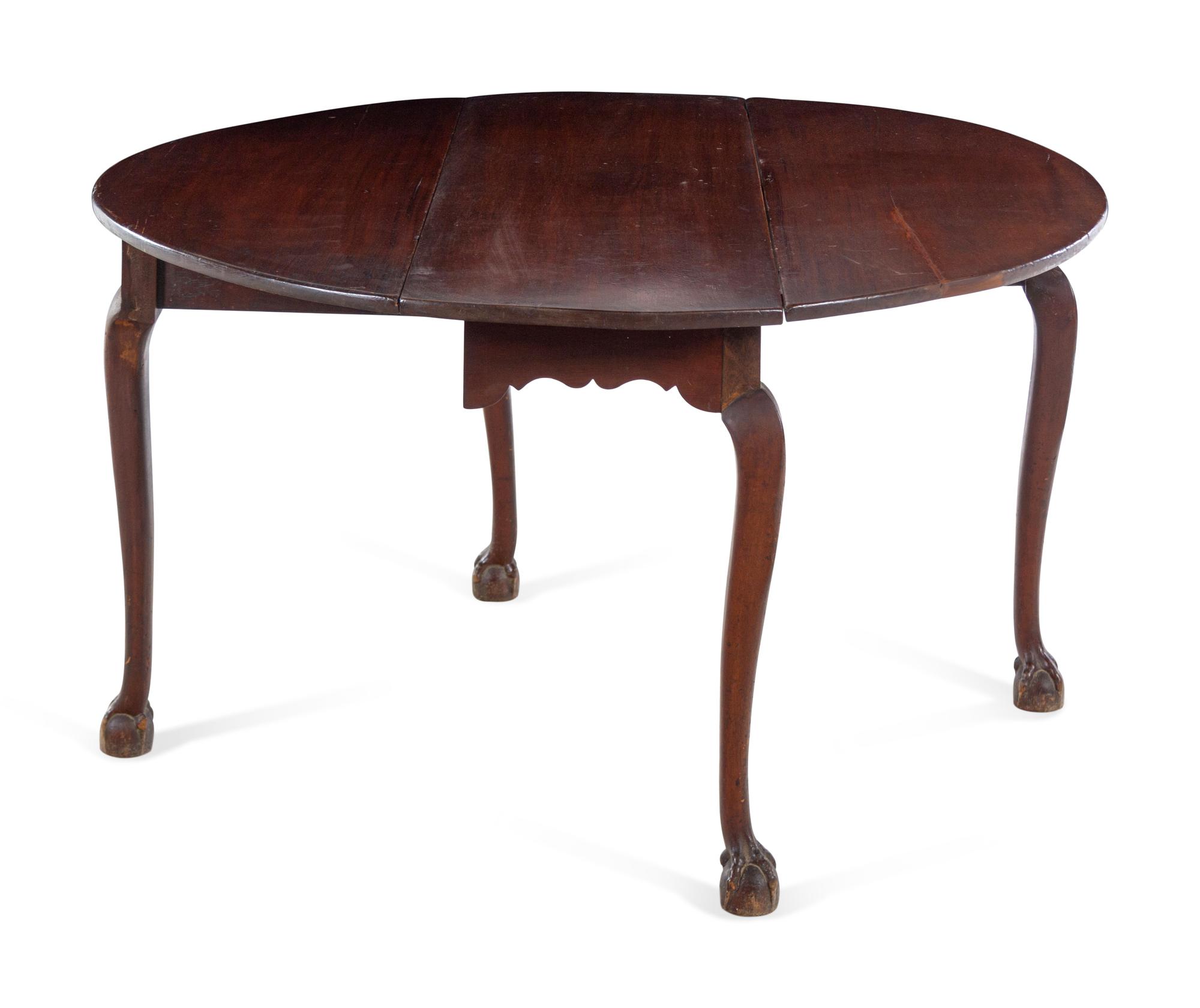 A Chippendale Mahogany Drop Leaf Table