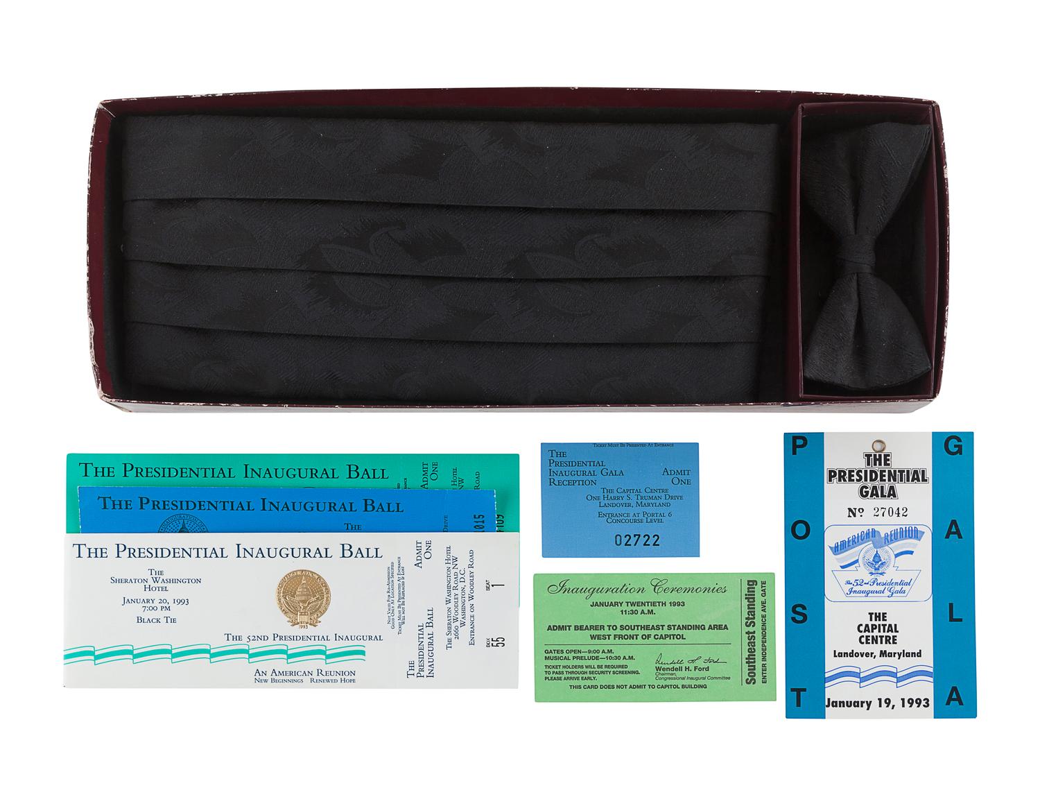 [CHICAGO] -- [DALEY, Richard M. (b.1942)]. -- [CLINTON - 52nd PRESIDENTIAL INAUGURATION]. A group of personal effects and tickets, comprising: