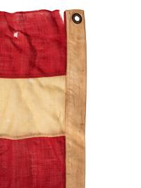 [SPANISH AMERICAN WAR]. 45-star Spanish American War-era flag identified to George W. Potter, Company K, 2nd Massachusetts Infantry, with related stereoviews, bookends, and other imprints.