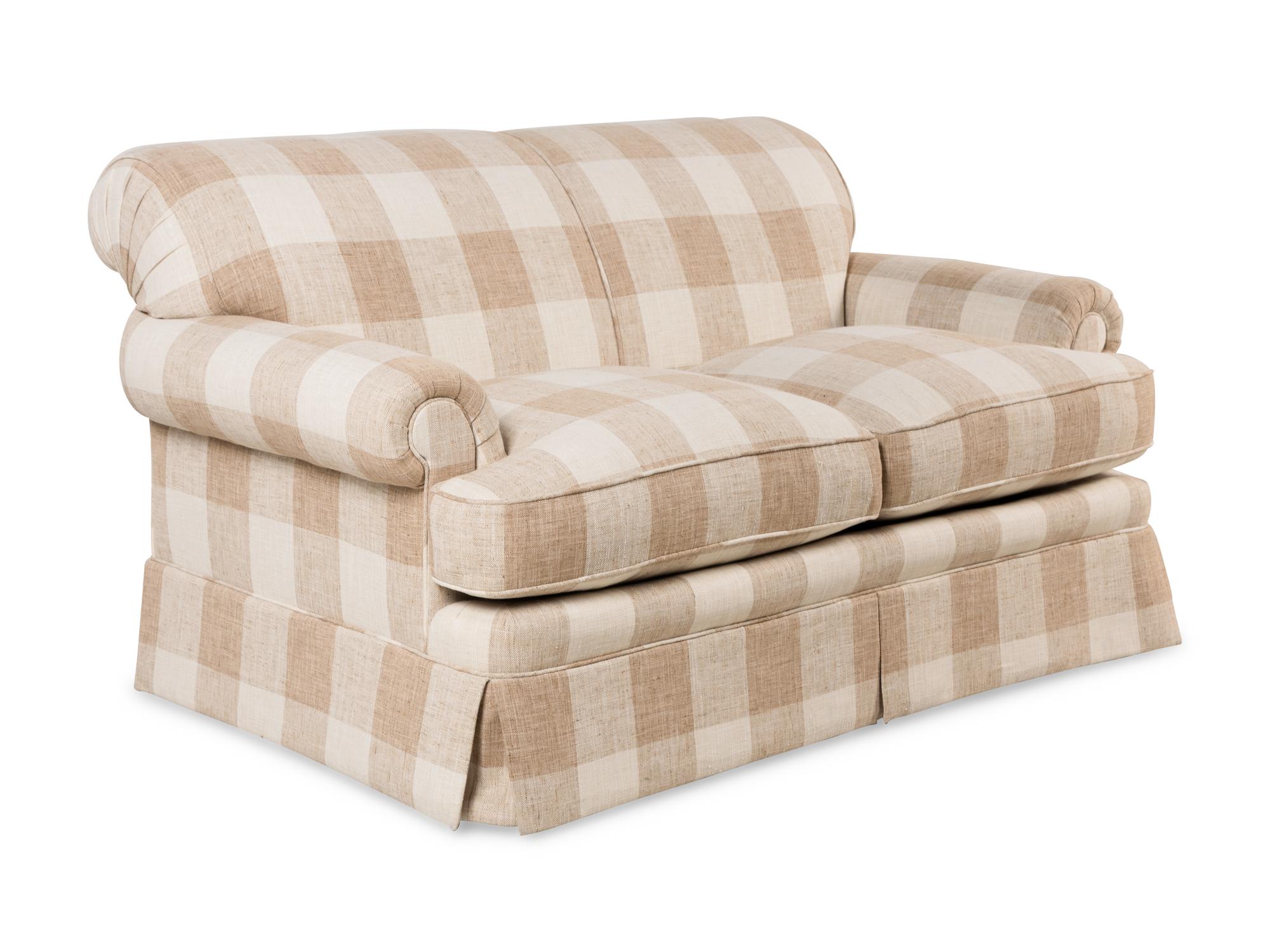 A Contemporary Two-Cushion Sofa