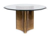 A Mastercraft Brass Dining Room Set