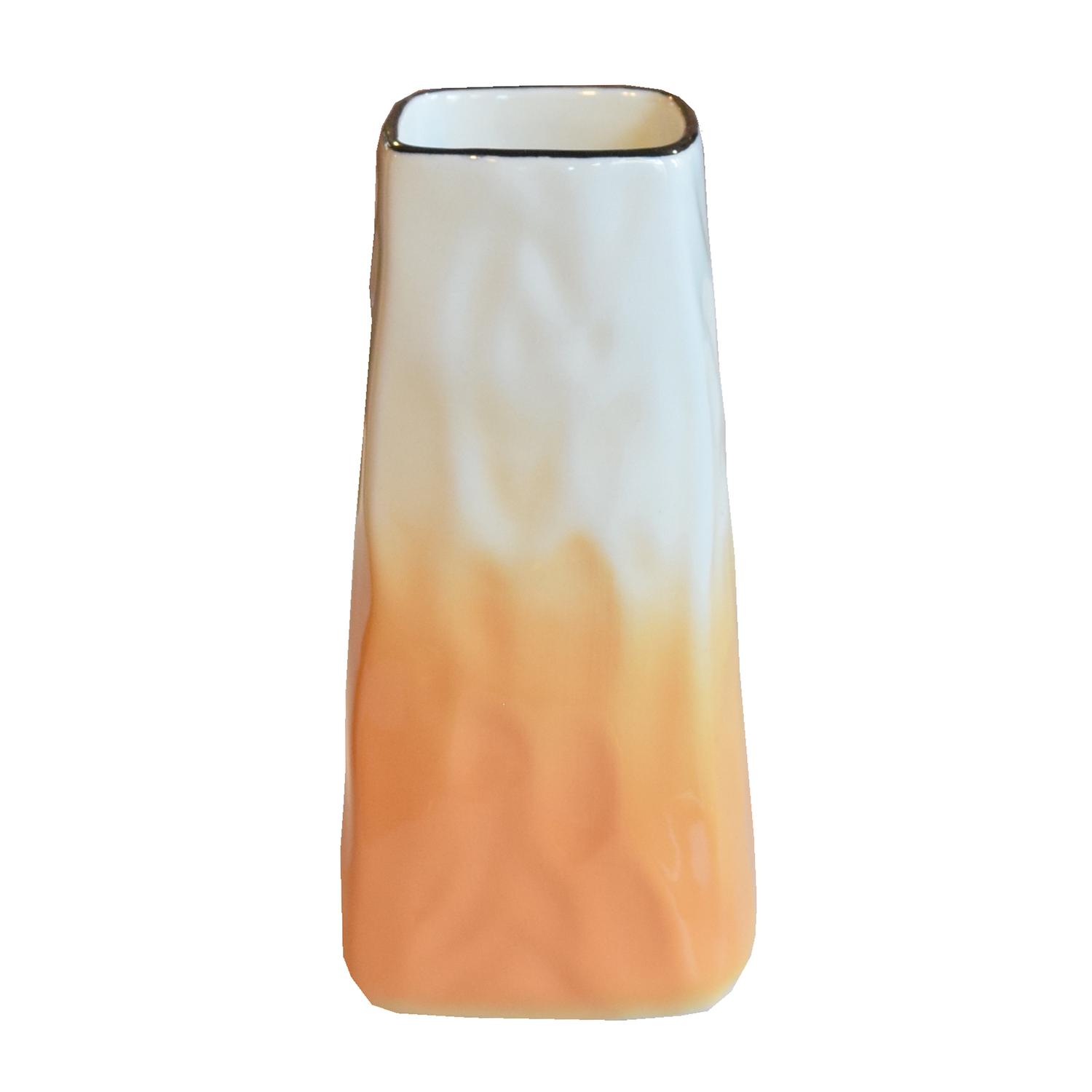 A Mid Century Ceramic Vase 3.75" W x 3.75" D x 8" H — Unknown, Mid-20th Century
