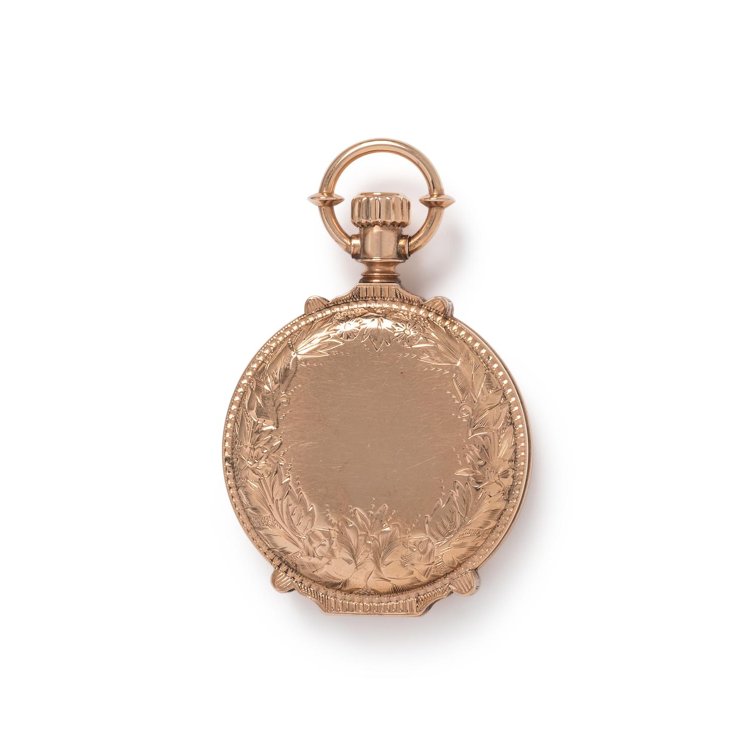 YELLOW GOLD HUNTER CASE POCKET WATCH