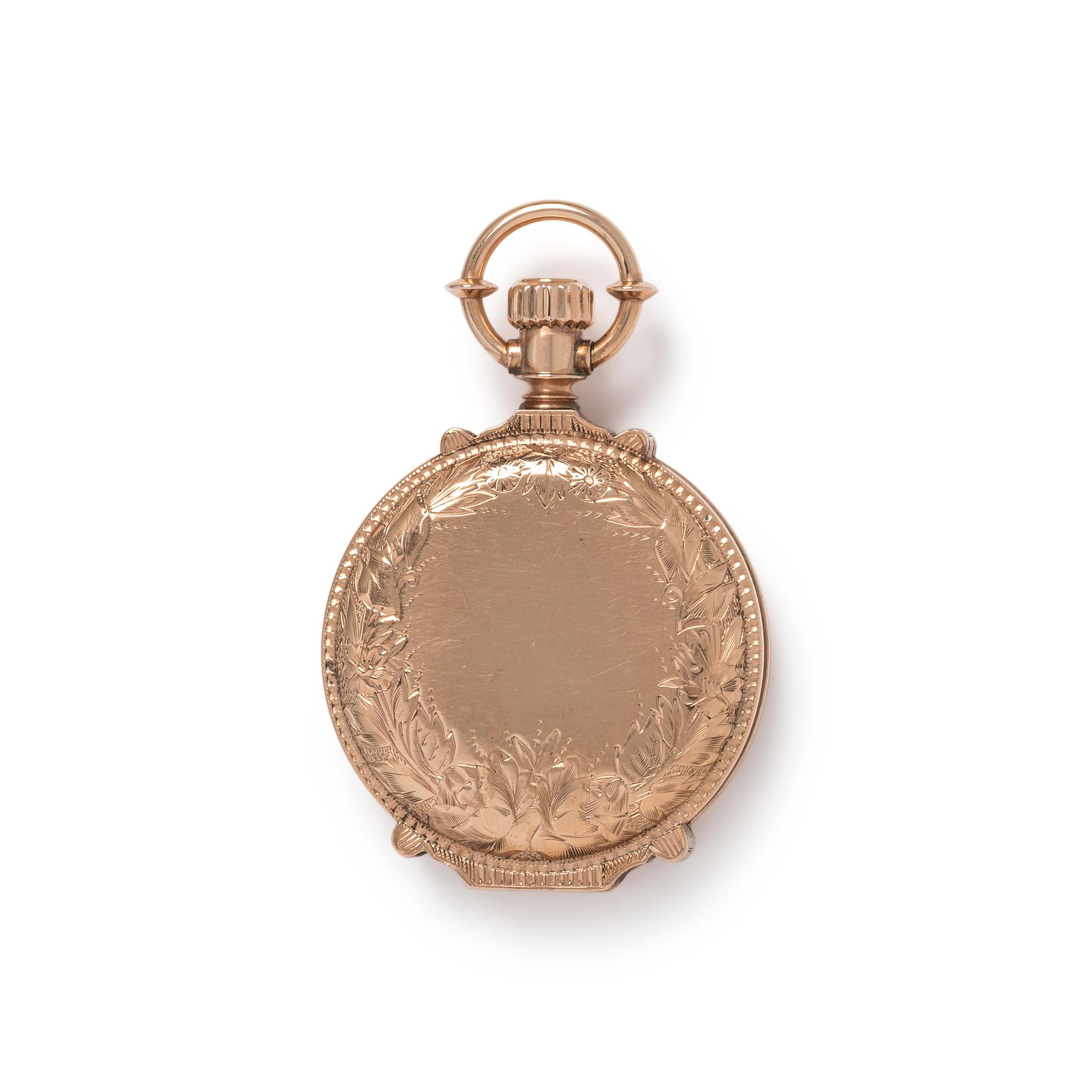 YELLOW GOLD HUNTER CASE POCKET WATCH