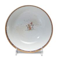 A Chinese Export Porcelain Bowl and Pair of Plates