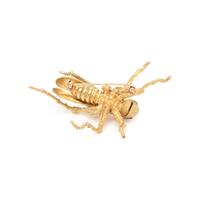 YELLOW GOLD AND DIAMOND GRASSHOPPER BROOCH