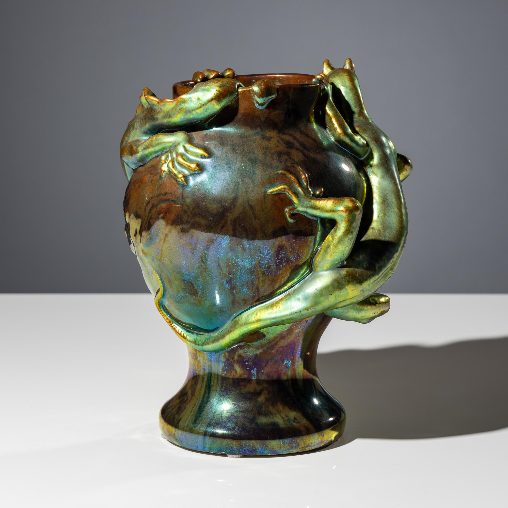 Basilisks vase, c. 1900