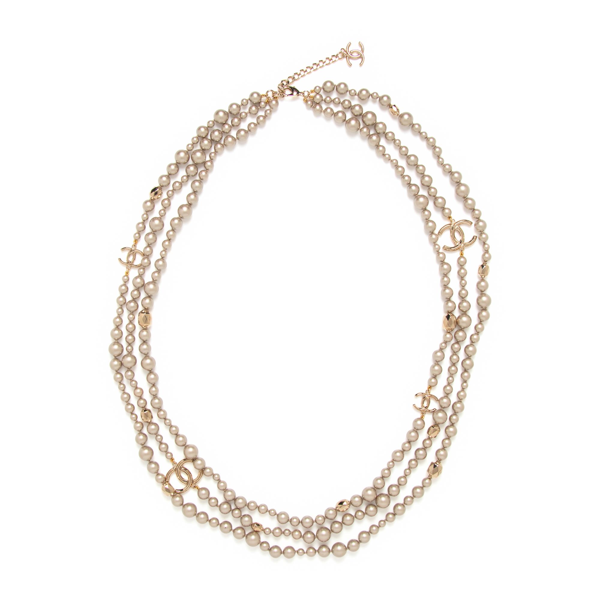 Chanel, Triple-Layered Gripoix Pearl Sautoir