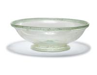Three Roman Green Glass Plates