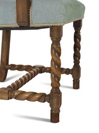 A Set of Six Jacobean Style Oak Dining Chairs