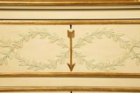 A Pair of Italian Neoclassical Style Painted and Parcel Gilt Commodes — 20TH CENTURY