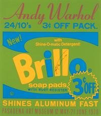 Andy Warhol (American, 1928-1987) — Brillo Exhibition Poster for the Pasadena Art Museum , 1970