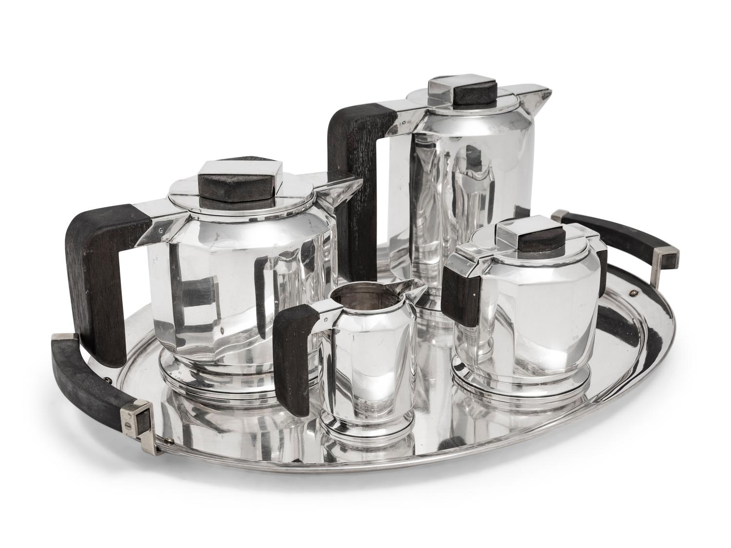 A Puiforcat Four-Piece Silver Tea and Coffee Service