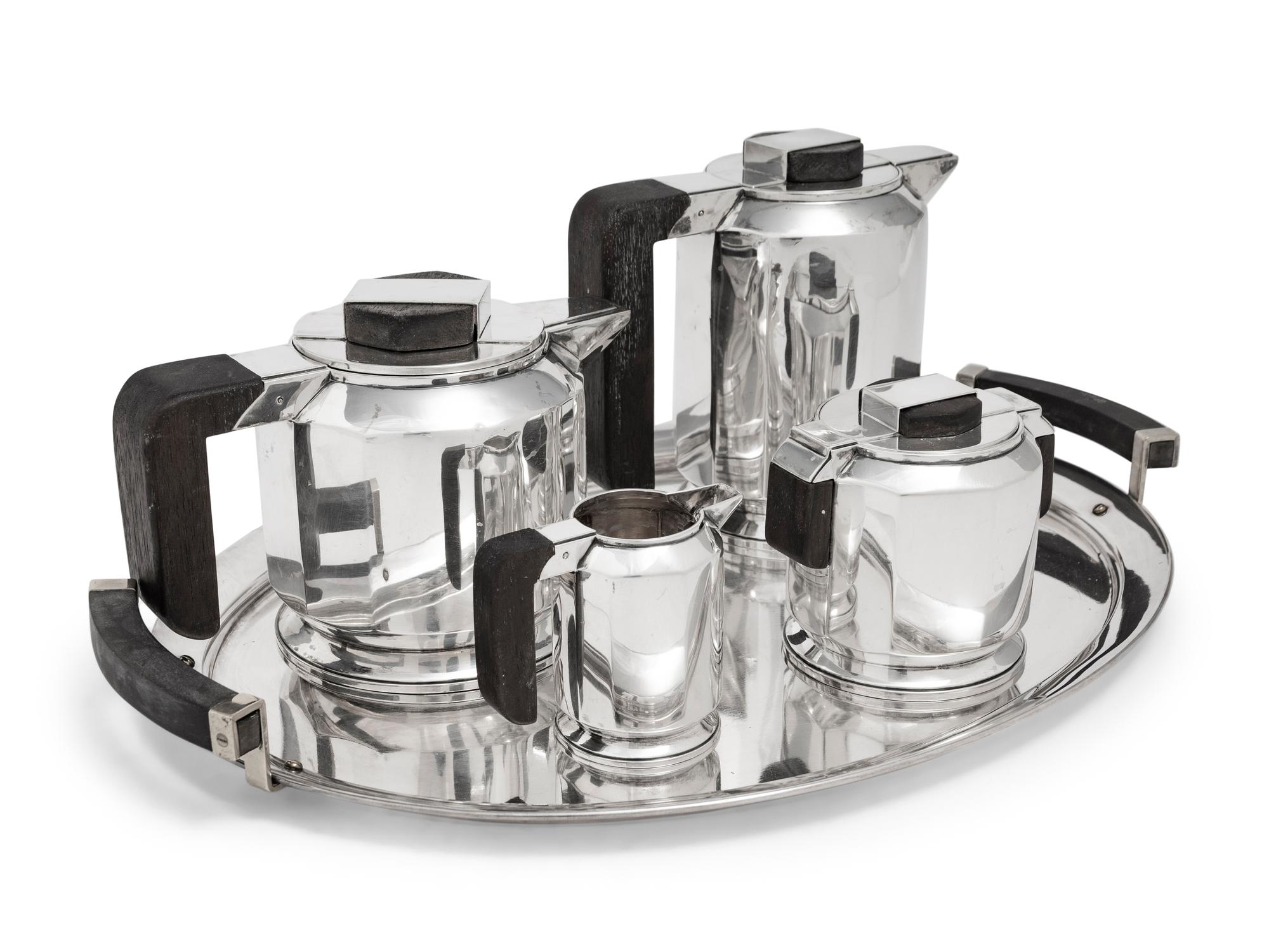 A Puiforcat Four-Piece Silver Tea and Coffee Service