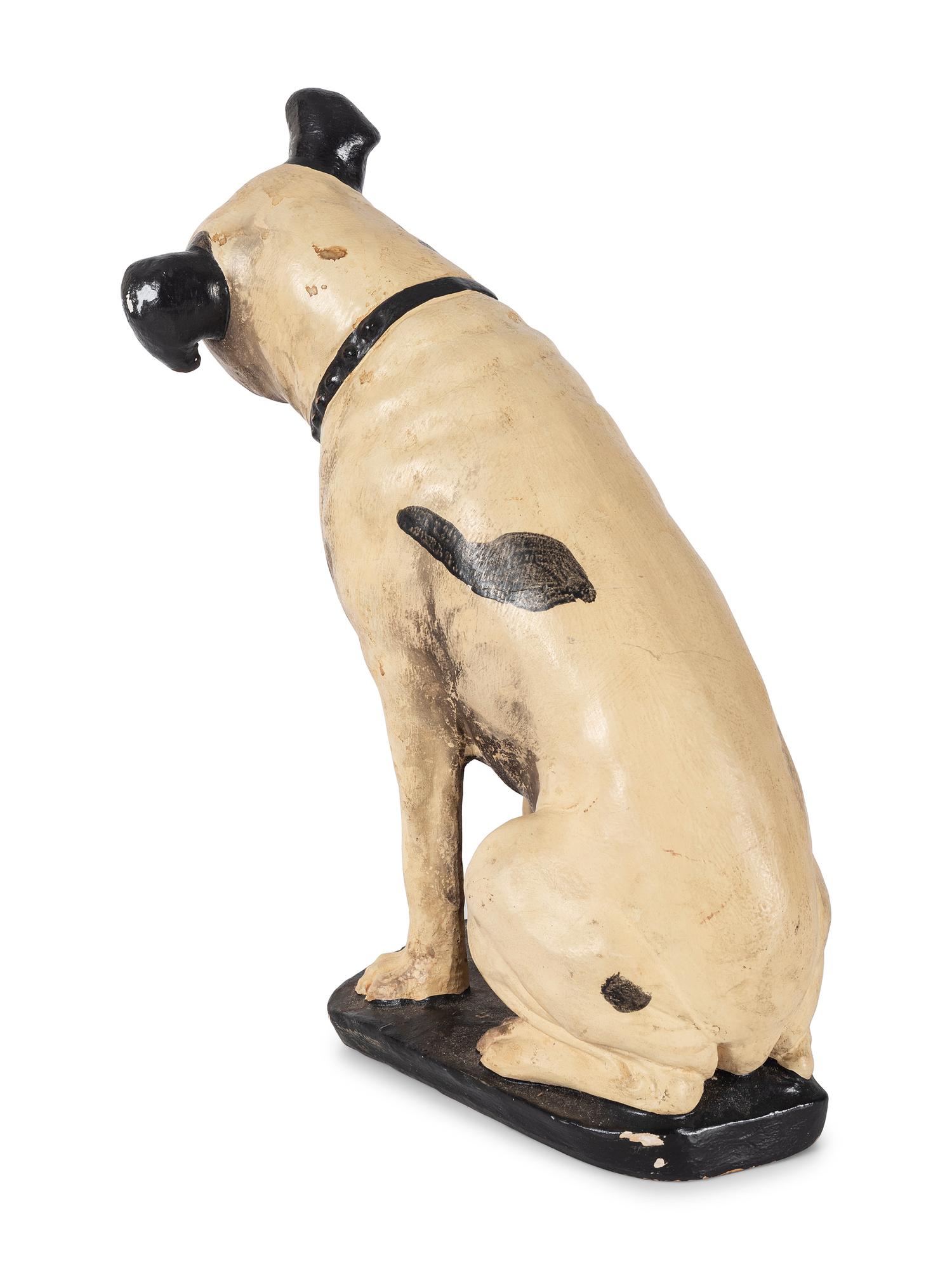 An RCA 'Nipper' Chalkware Advertising Figure
