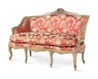 A Louis XV Style Painted Settee