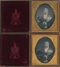 [Daguerreotype] Quaker Woman -- Two Images
