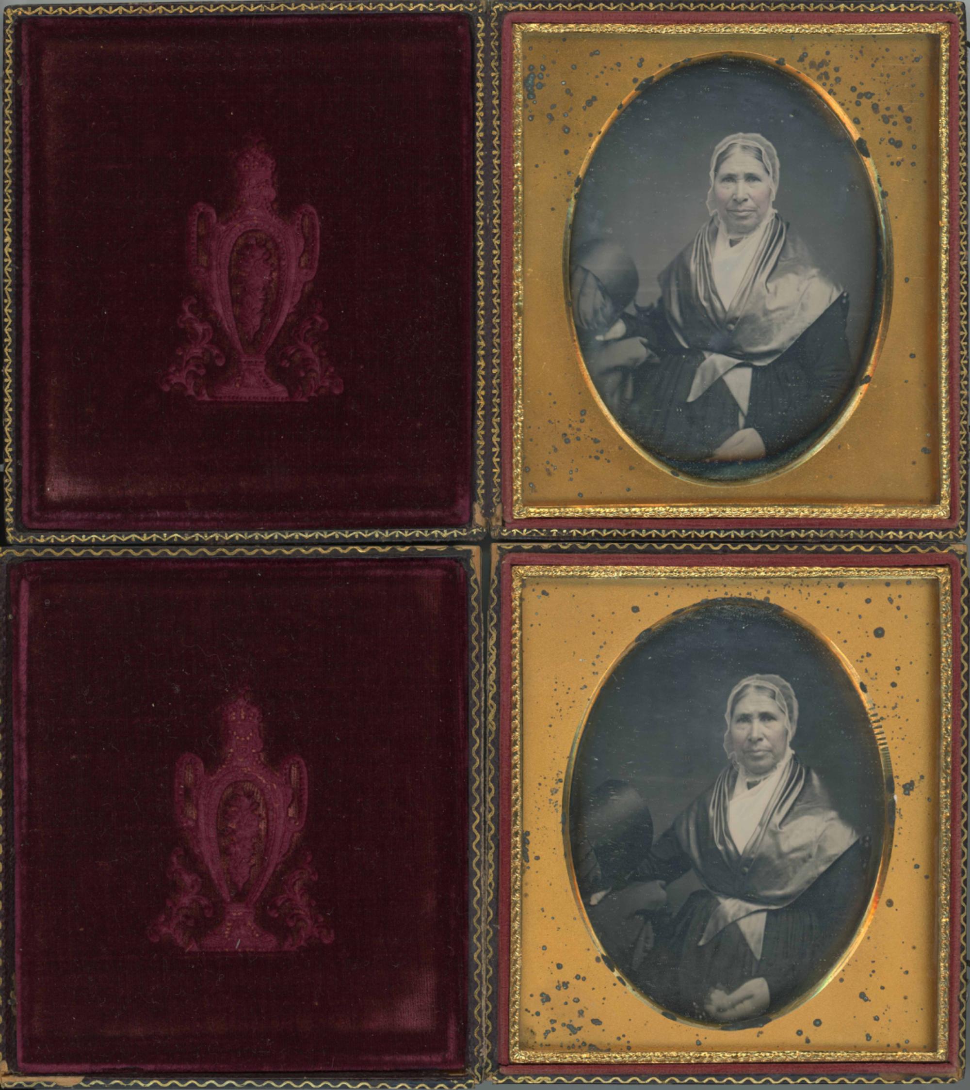 [Daguerreotype] Quaker Woman -- Two Images