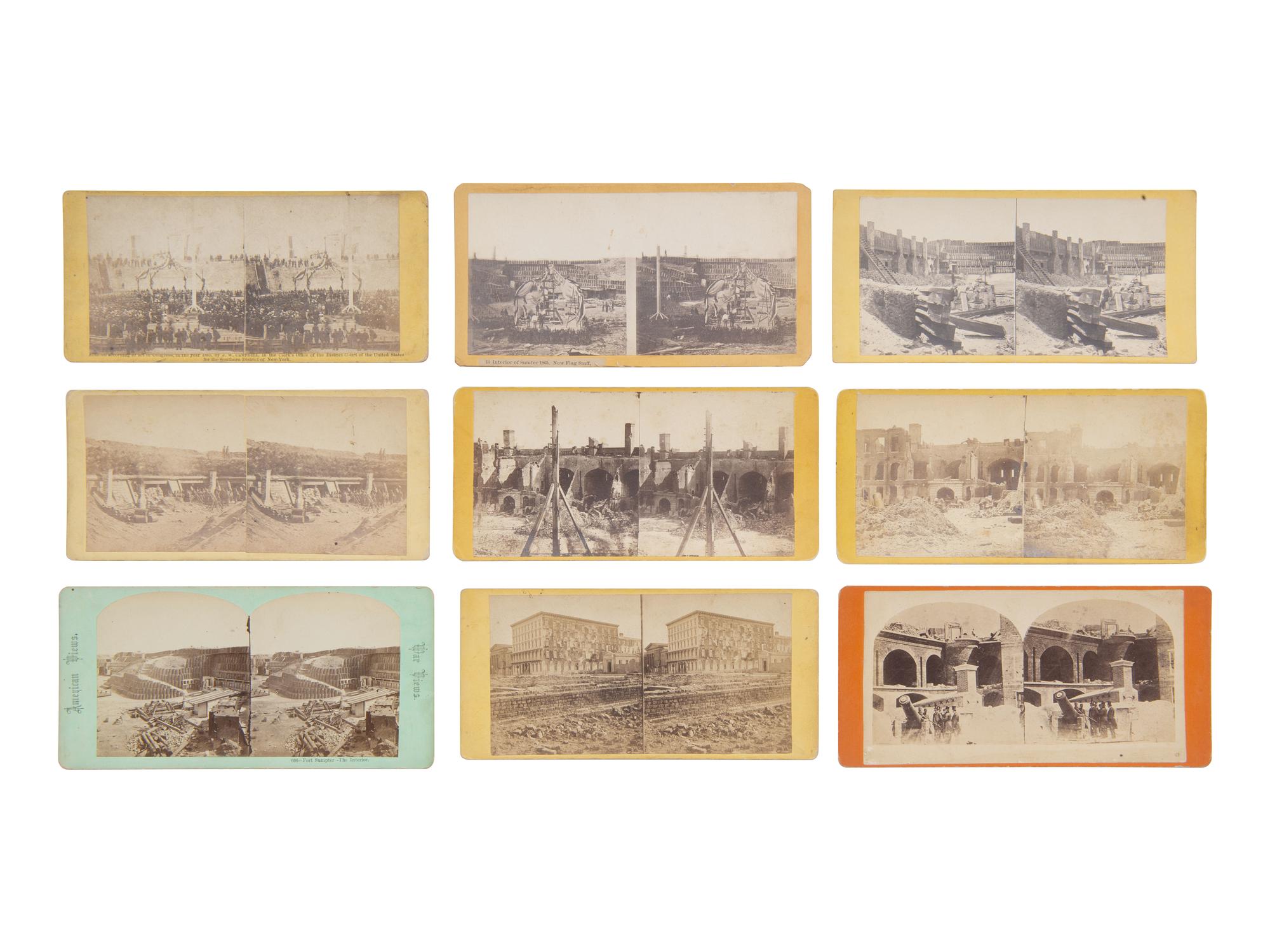 [CIVIL WAR]. 41 views of the destruction of Ft. Sumpter and around Charleston, SC.