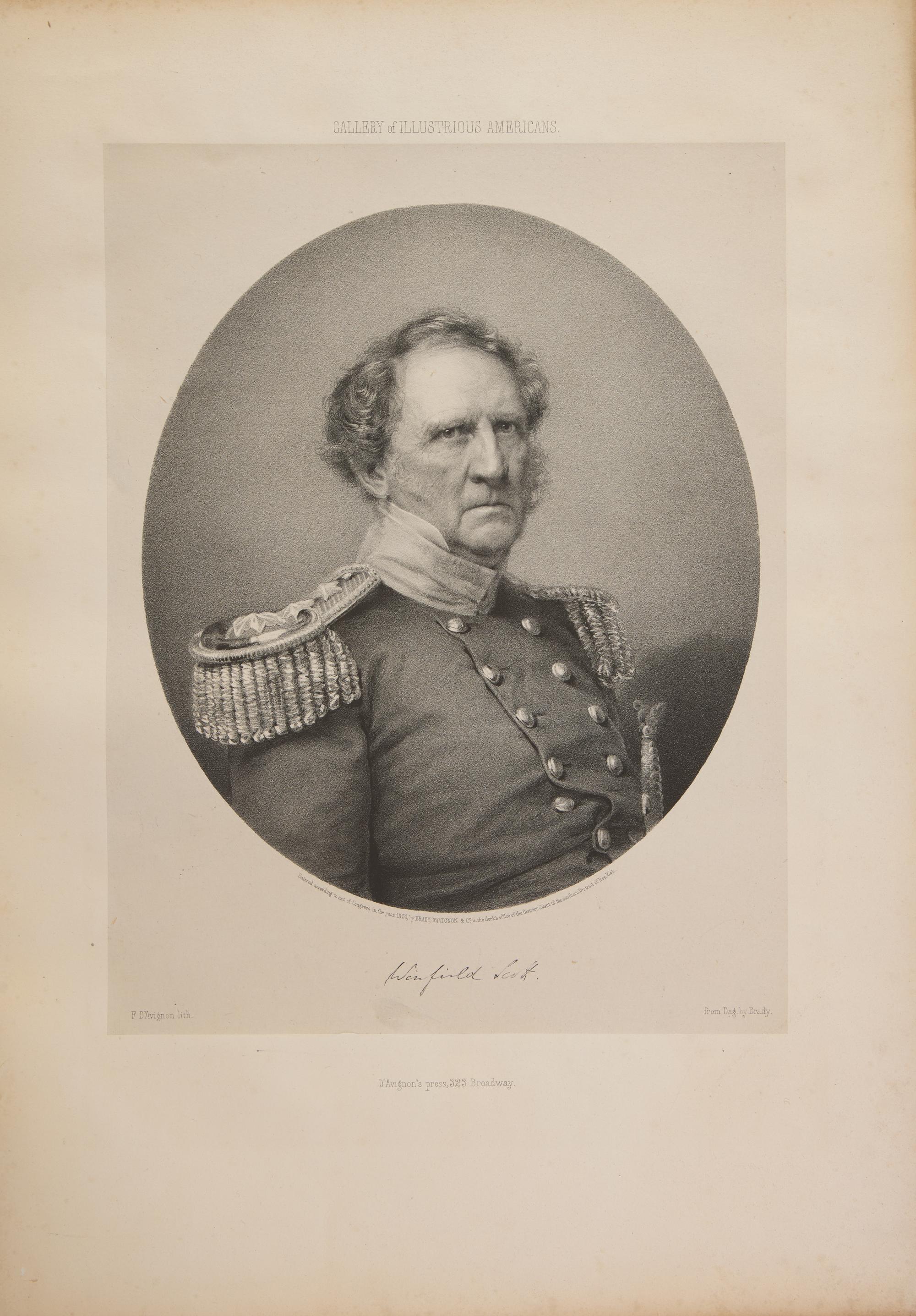 [Americana] [Brady, Mathew B.] Lester, C. Edwards (editor). The Gallery of Illustrious Americans, Containing the Portraits and Biographical Sketches of Twenty-Four of the Most Eminent Citizens of the American Republic, Since the Death of Washington