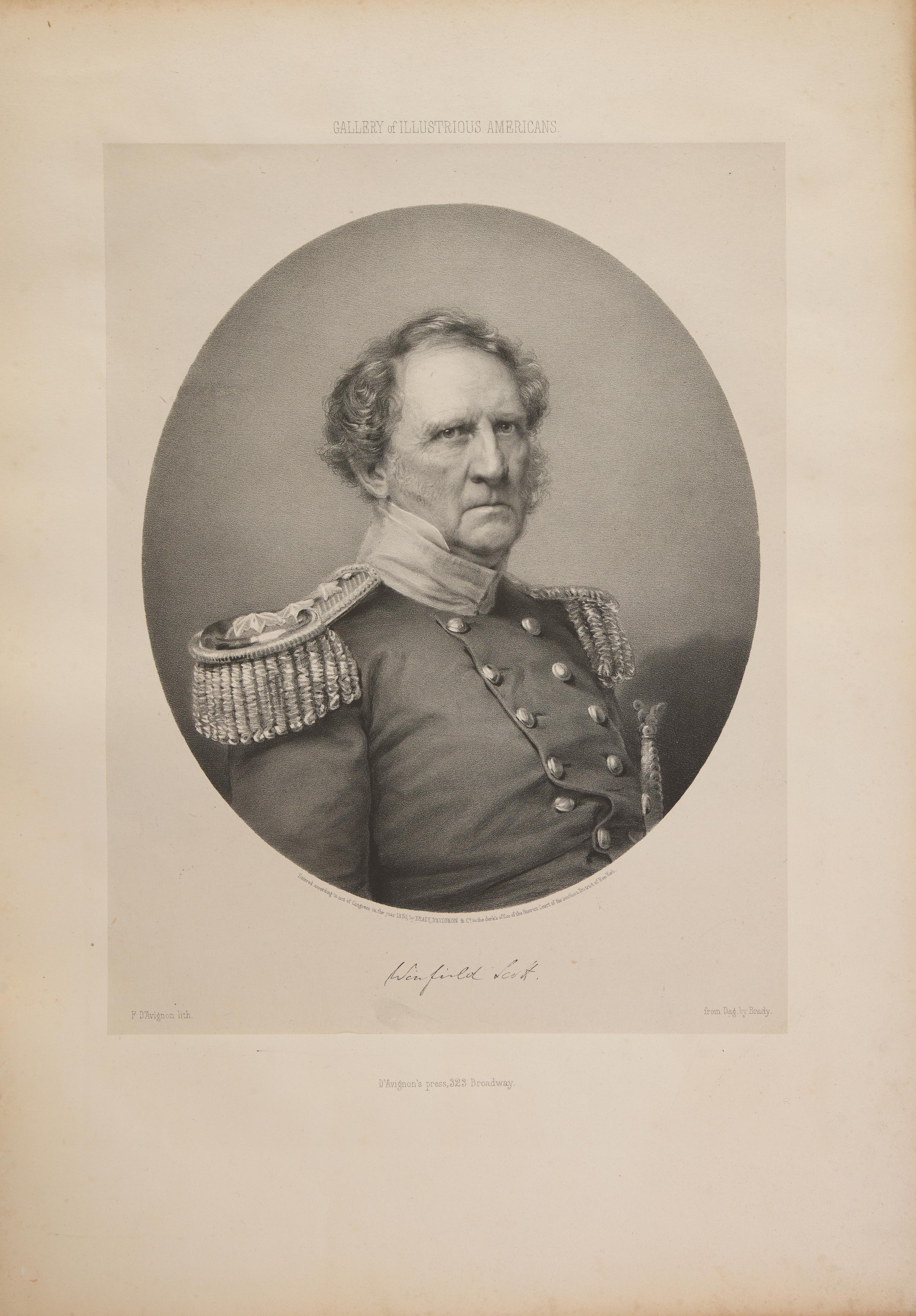 [Americana] [Brady, Mathew B.] Lester, C. Edwards (editor). The Gallery of Illustrious Americans, Containing the Portraits and Biographical Sketches of Twenty-Four of the Most Eminent Citizens of the American Republic, Since the Death of Washington
